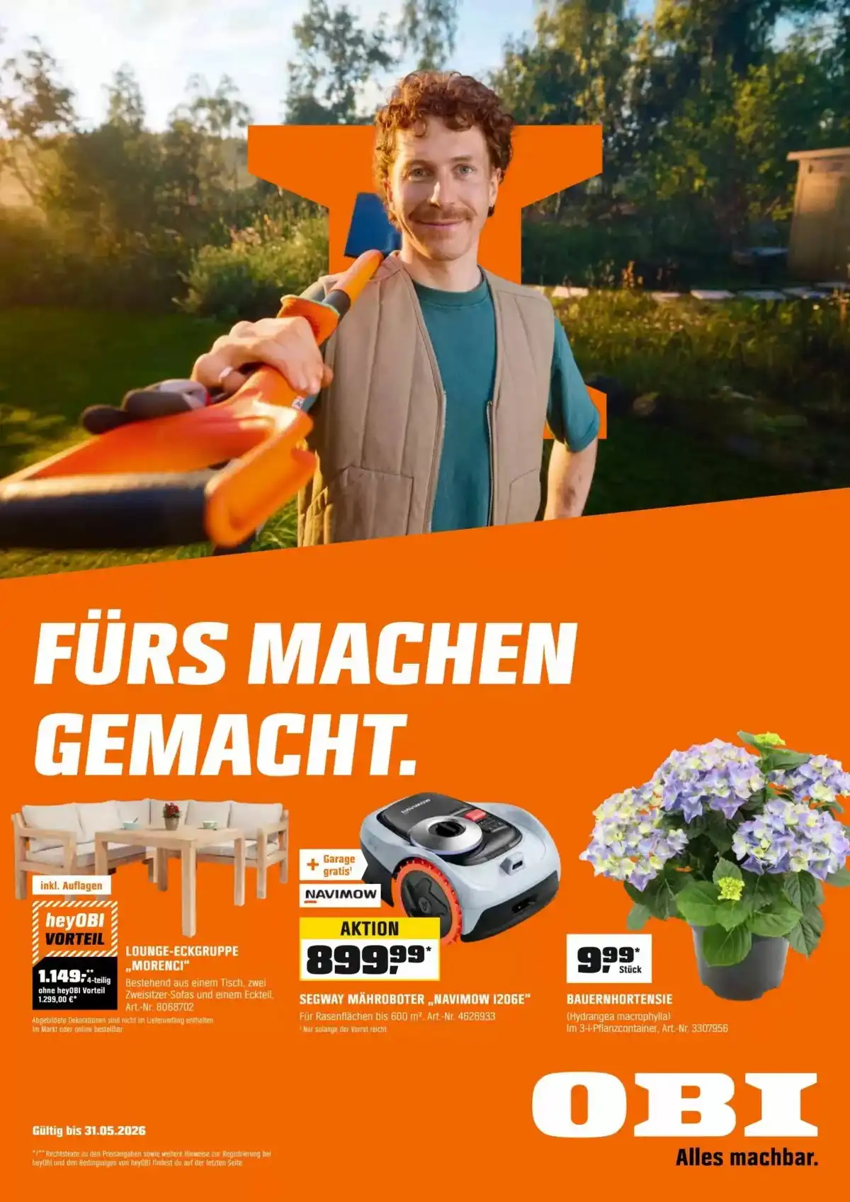 Obi Flugblatt 01.05.2026 Bis 31.05.2026 (Neu) - Bild 1 Obi Flugblatt 01.05.2026 Bis 31.05.2026 (Neu) - Seite