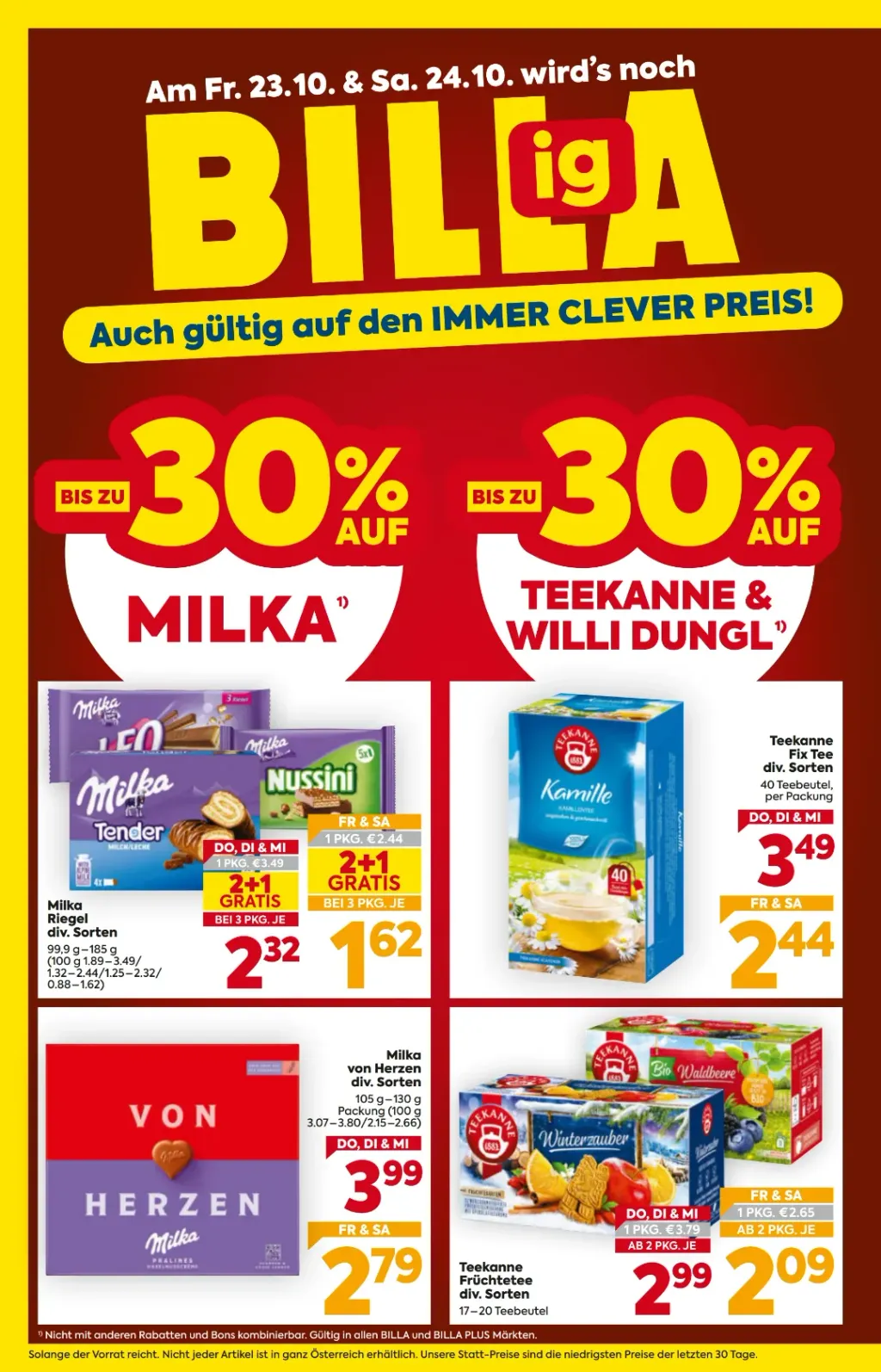 Billa Flugblatt 29.10.2026 Bis 04.11.2026 (Neu) - Bild 2 Billa